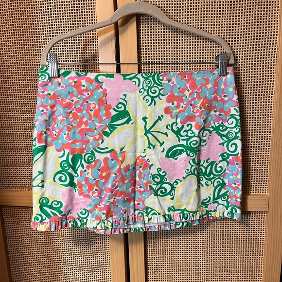 Lily Pulitzer Floral Women’s (4) Mini Skirt - Picture 1 of 4
